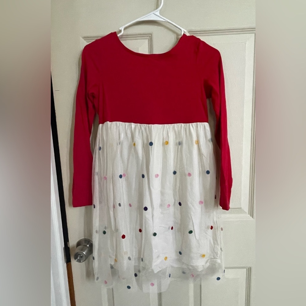Hanna Andersson Sprinkle Dress with soft tulle